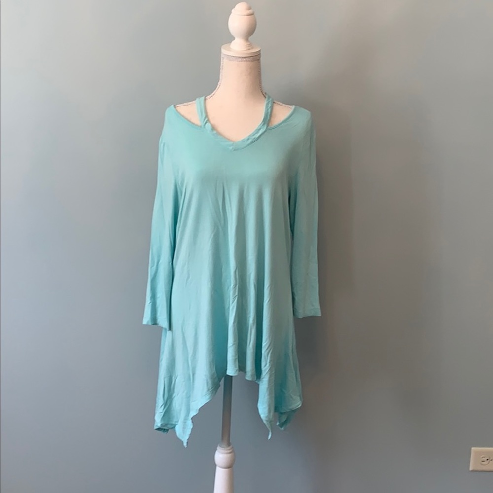 Long Sleeve Teal Top